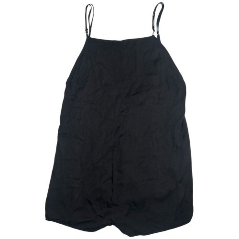 Perfect Vacation Black Sleeveless Romper XS Strappy Casual Summer One Piece
